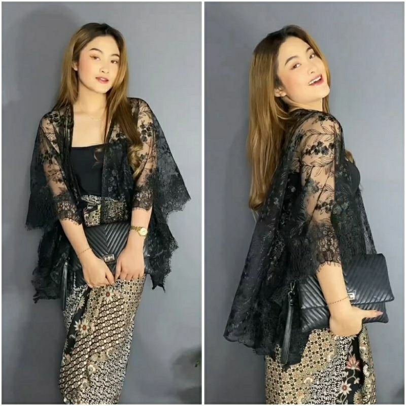 ( kode : RENDA ) KEBAYA CAPE OUTER BRUKAT CARDIGAN / CARDIGAN BRUKAT / OUTER KEBAYA MODERN Terbaru