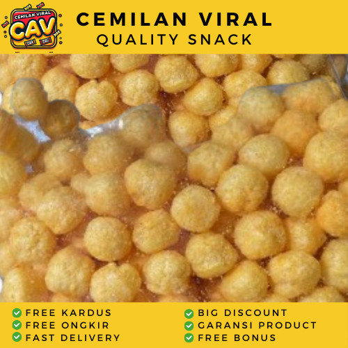 

CAV CIKI BALL KEJU 100g Snack Cheese ball Bola Keju Cemilan Keju Snack Rasa Keju Makanan Ringan