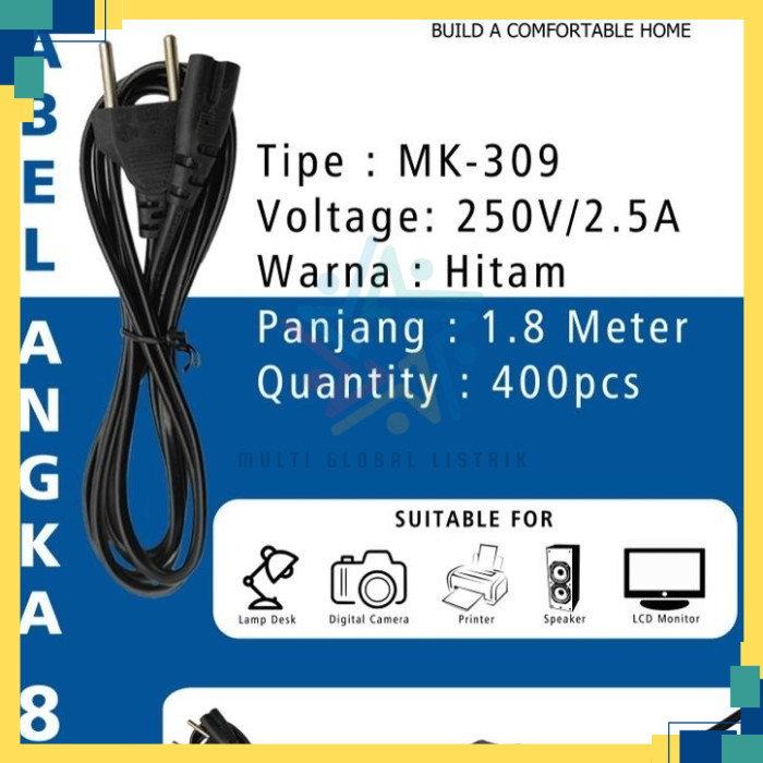 Kabel Power Angka 8 / Kabel angka 8