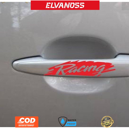 STIKER HANDLE  MOBIL  CUTTING STICKER MOBIL RACING STIKER MOBIL Bahan Waterproof