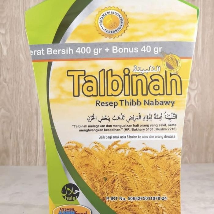 

TALBINAH TEPUNG GANDUM 400gr Resep Thibb Nabawy Barley Jelai Bubur Gandum Herbal Bubuk Tibun Nabawi