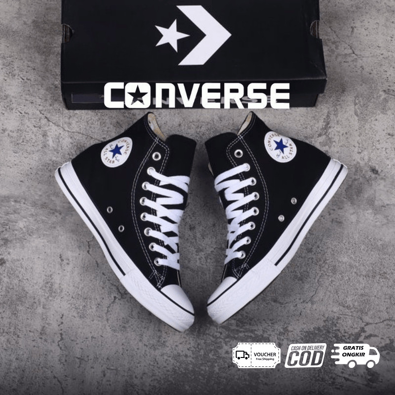Promo Sepatu Converse Allstar - Sepatu Sekolah - Sepatu Convers - Sepatu Allstar - Sepatu NB black W