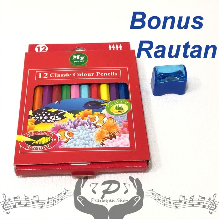 

SGA3 Pensil Warna Mini Untuk Anak Mewarnai Gambar isi 12