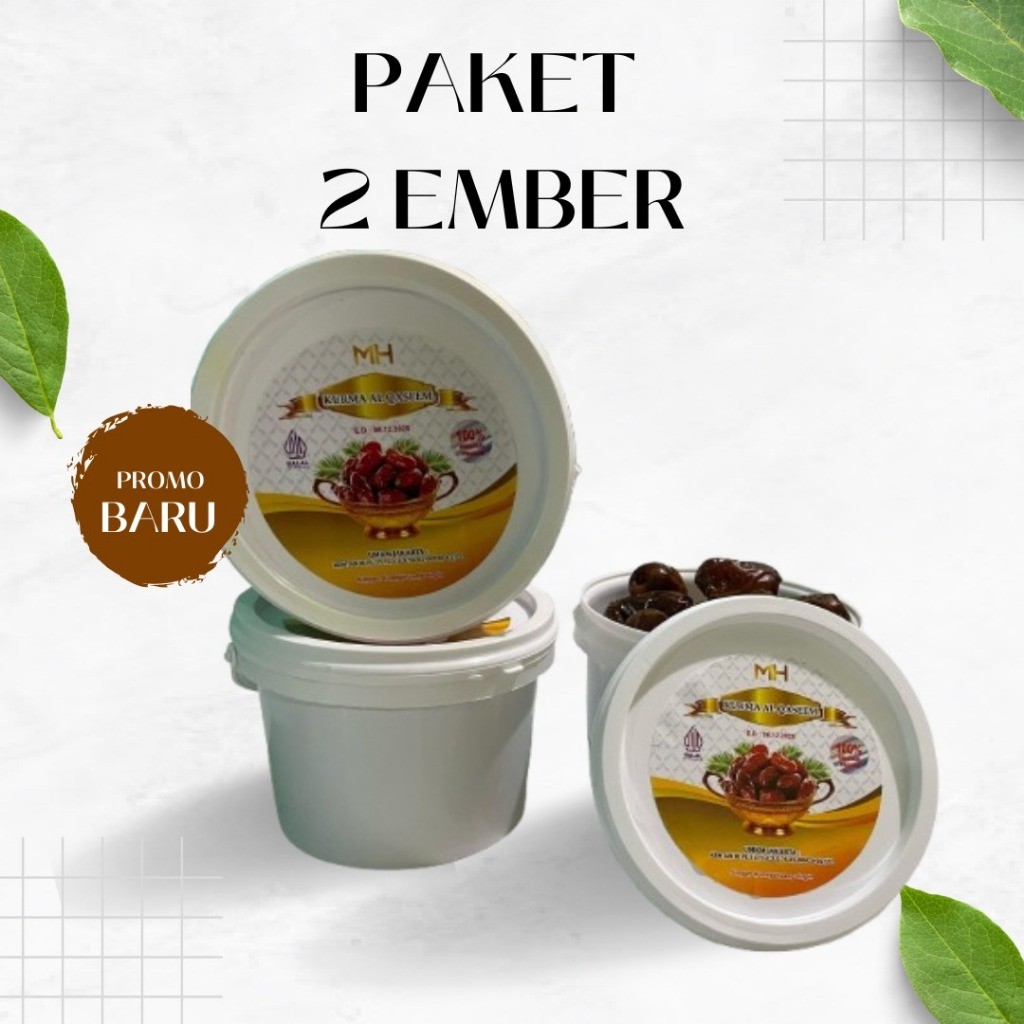 

PROMO PAKET 2 EMBER - Kurma Al Qaseem Premium Kurma Al Qassim Kemasan Ember viral
