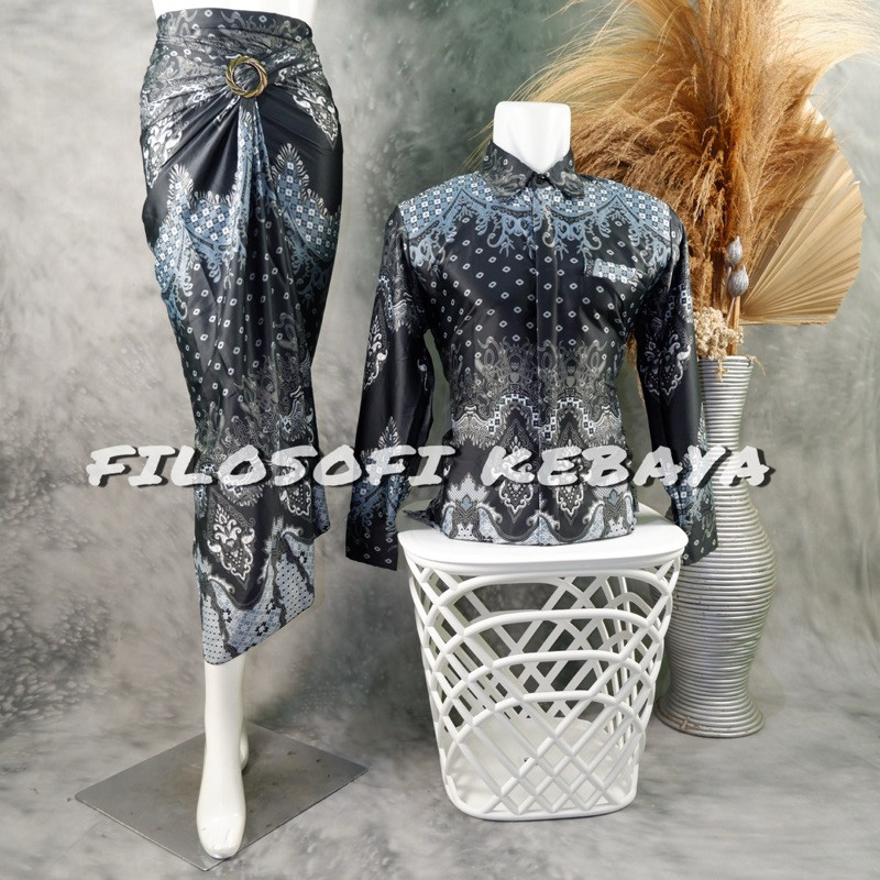 [ PROMO ]TERBARU ROK LILIT BATIK COUPLE LENGAN PANJANG BUAT LAMARAN SERAGAMAN by FILOSOFI KEBAYA