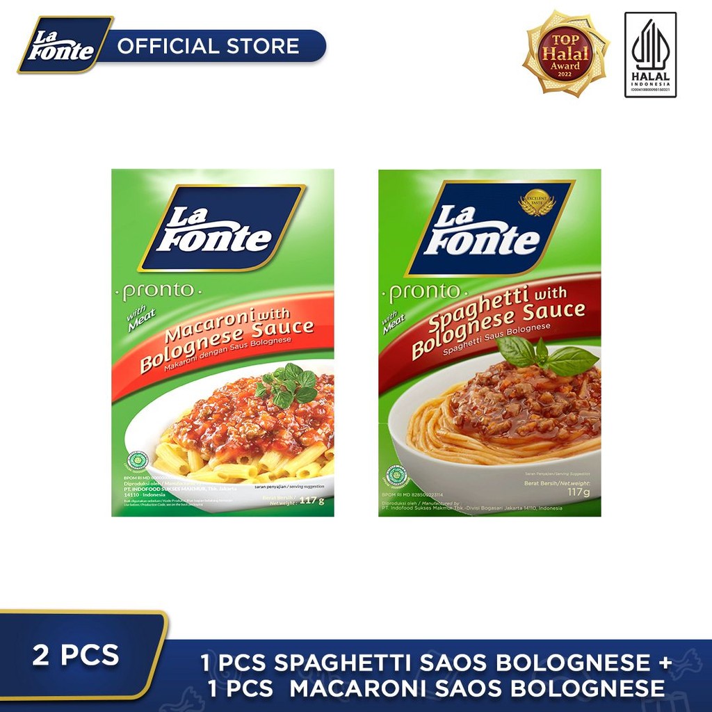 

2 PCS - 1pcs Spaghetti Bolognese + 1pcs Macaroni Bolognese