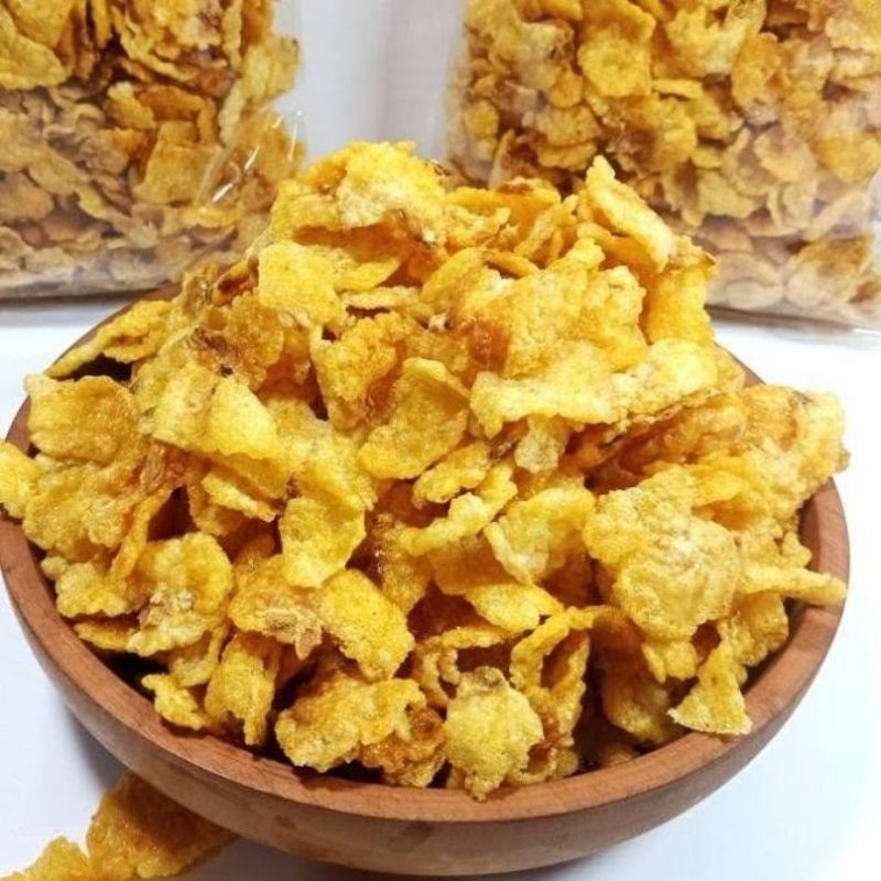 

Emping Jagung Gepeng 500 gram / Keripik Jagung Gepeng/ Marning Gepeng