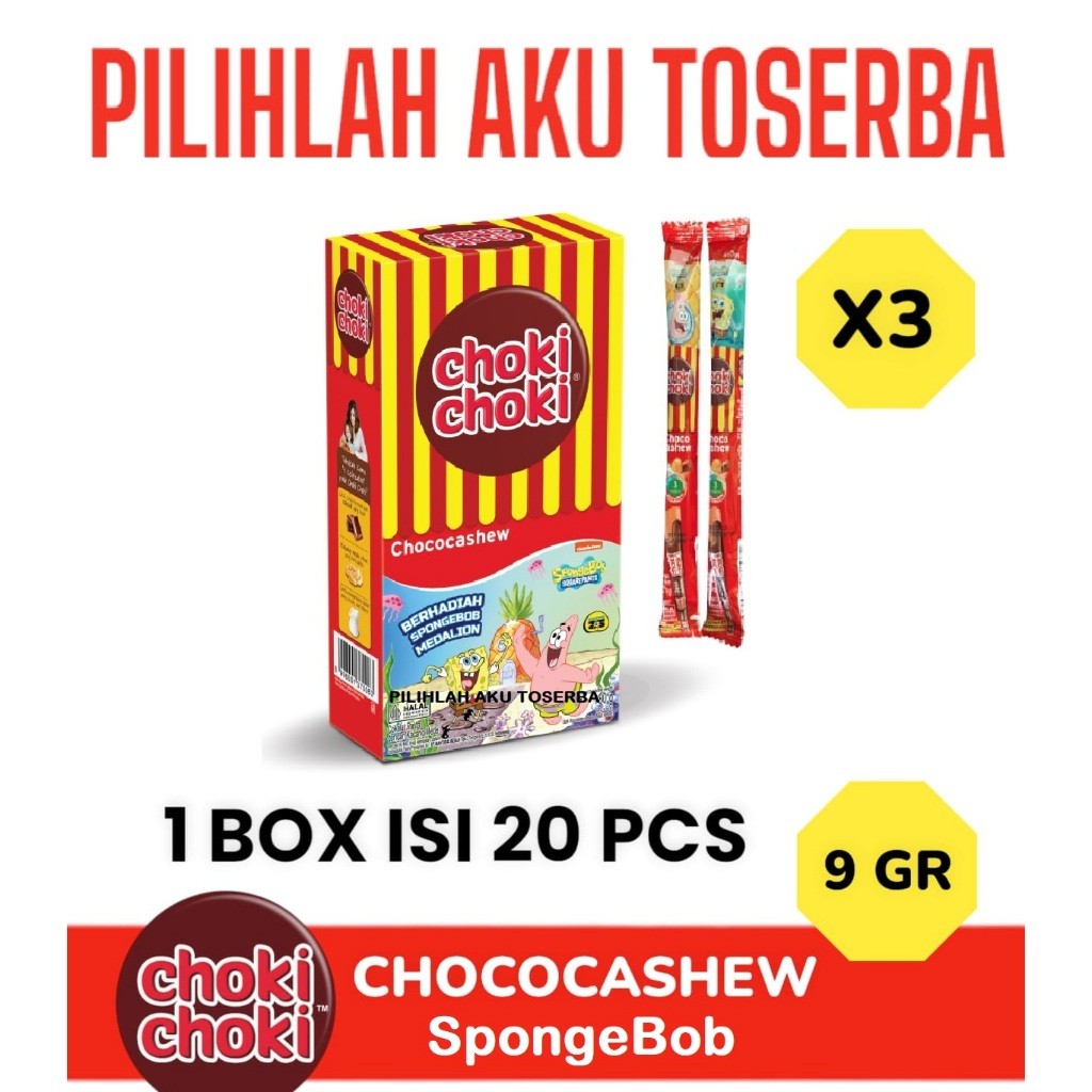 

Choki Choki Choco Cashew - (HARGA PER 3 BOX)