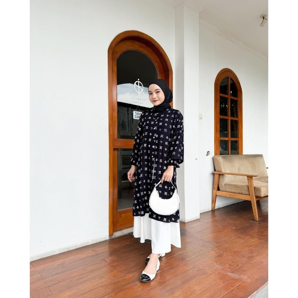 Artomoro Tunik Jumputan Kawung