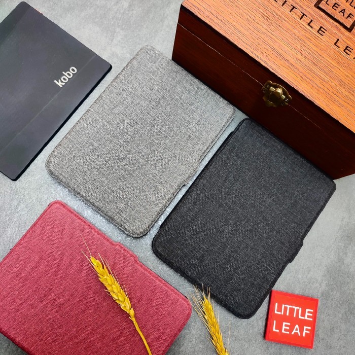 

promo -Sleep Cover Case for Kobo Clara Colour Clara BW Clara 2E Fabric Cover Casing - Charcoal Black, Clara BW