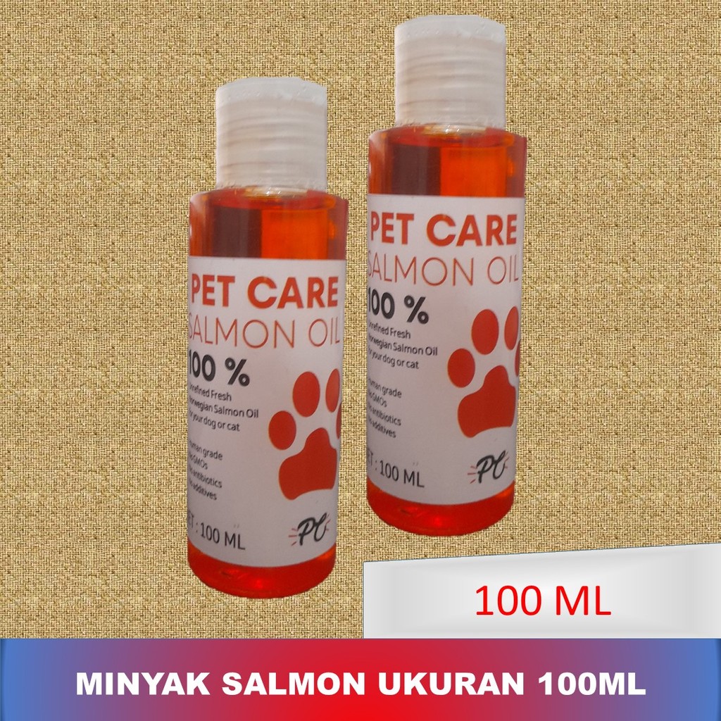 Minyak Salmon Murni 100% - Minyak Salmon Kucing Anjing - Salmon Oil Vitamin - Minyak Ikan Salmon Unt