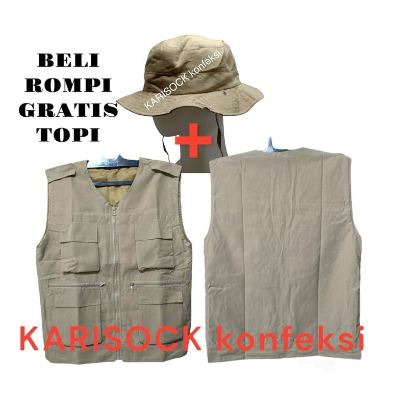ROMPI BANYAK KANTONG / ROMPI TACTICAL / ROMPI CARGO PRIA WANITA / ROMPI MULTIFUNGSI / VEST