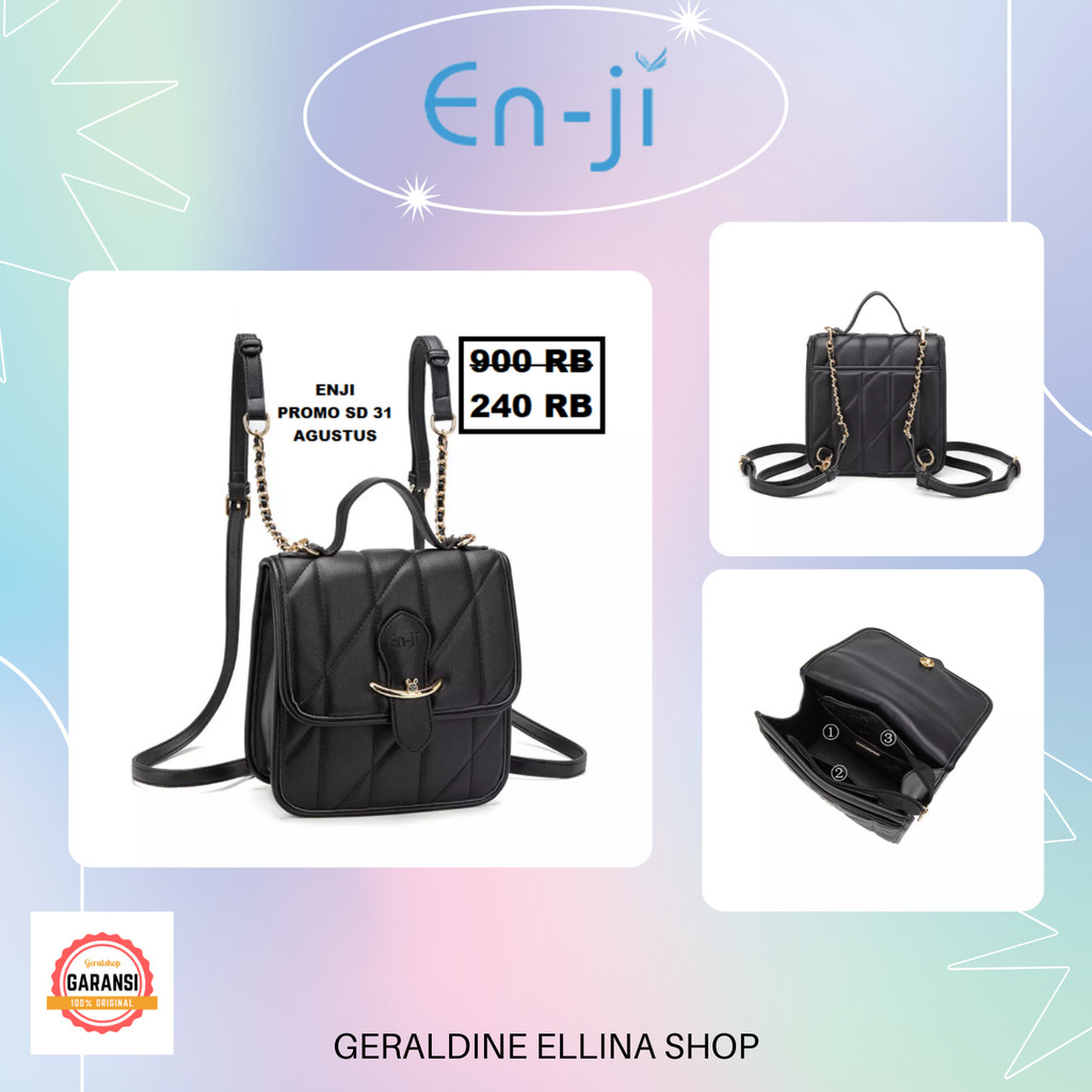 Tas ENJI Wanita  ORIGINAL SALE backpack seri MINSA