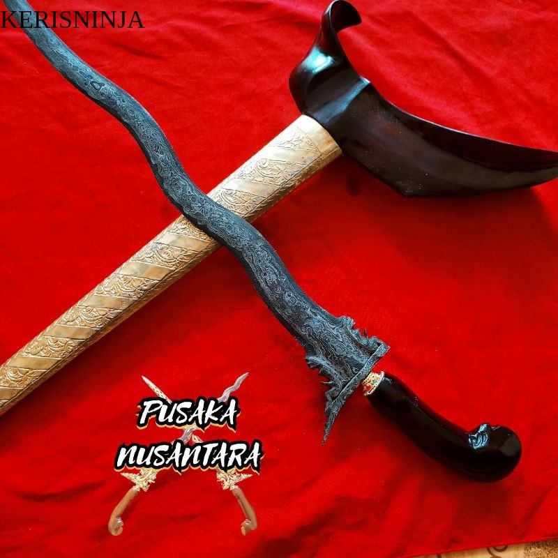 Keris Omyang Jimbe Putut Kembar Pamor Udan Mas Tangguh Kamardikan Garap Alusan NJ13