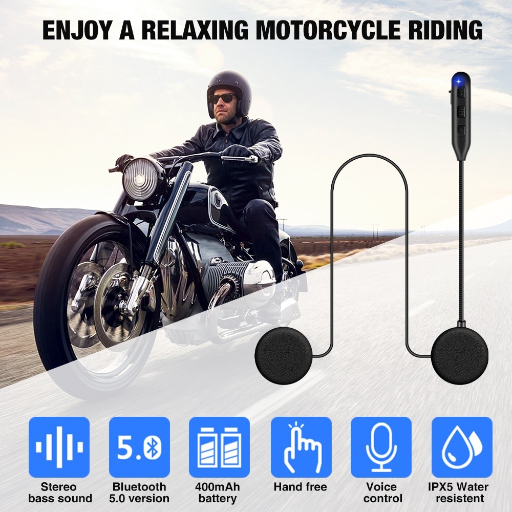 {Ready Stock } Headset Bluetooth / Headset Helm Bluetooth Headphone Helmet Wireless Helm Motor Heads