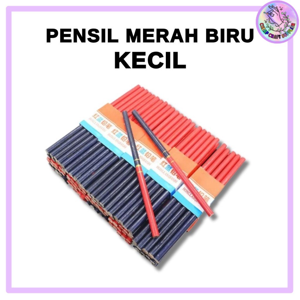 

Pensil merah biru kecil / pensil pola merah biru kecil ORIGINAL