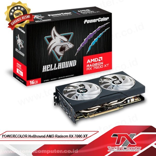POWERCOLOR Hellhound AMD Radeon RX 7600 XT 16GB GDDR6