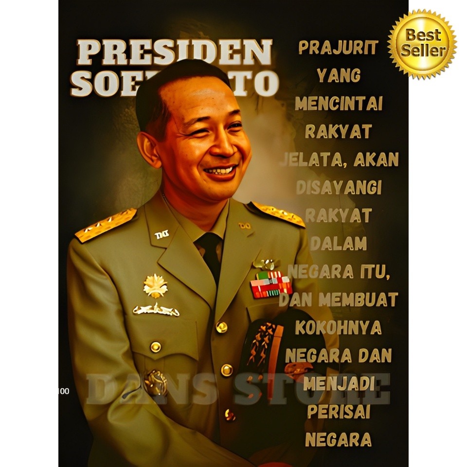 Poster Presiden, Poster Pak Harto ,Poster Soeharto,Hiasan Dinding,Pajangan dinding, HRT