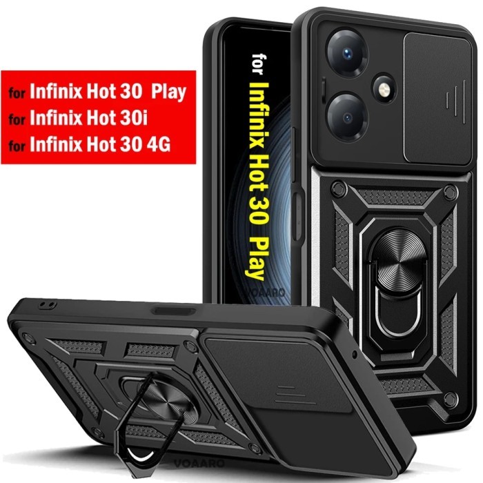 Robot Case Infinix Hot 30i Note 30 Pro Play Hardcase Pelindung Lensa