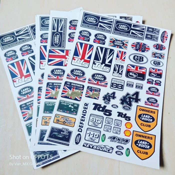 RC sticker set Land rover, jack union series