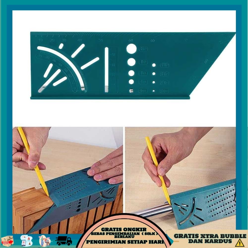 

TQK - Houkiper Penggaris Mark Line T-Type Ruler 90 Degree with Pencil - HK3D