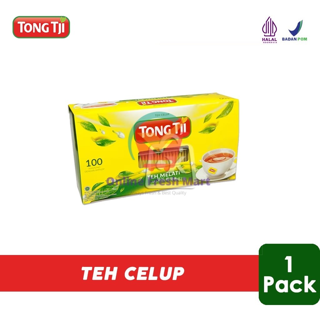 

Teh Celup Tong Tji Jasmine / isi 100 Tea Bags (1 Pack) - Online Fresh Mart Denpasar