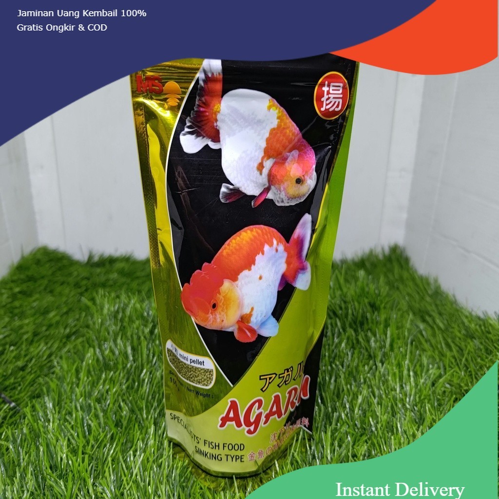 Pelet Ikan AGARU Sinking 100 Gr Mini Pelet Ikan Mas Koki Tenggelam