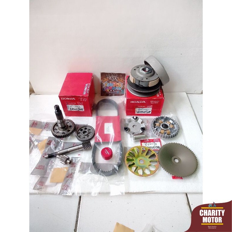 PAKET FULL SET CVT+GIGI RASIO HONDA BEAT KARBU SCOOPY KARBU SPACY KARBU KODE-KVY