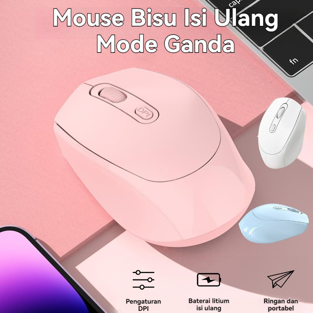 Mouse Silent Click Macaroon Mouse M107 Mouse Silent Wireless Mouse Wireless Silent Click Mouse Bluet