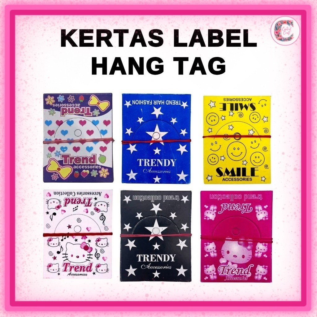 

Kertas Lebel aksesoris isi 100 lembar