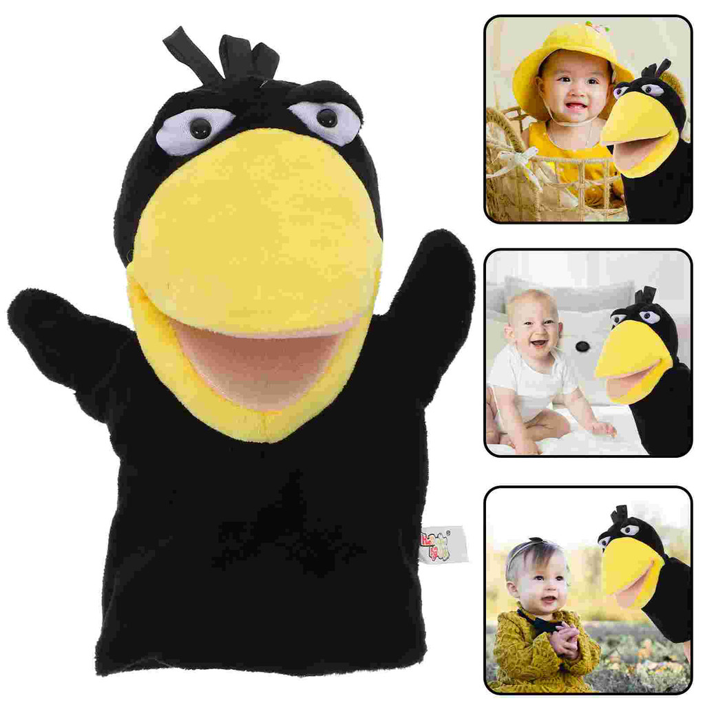 

Finger Puppets Storytelling Interactive Hand Crow Mini Dolls Cartoon Kids Toddler for Ages 4-8