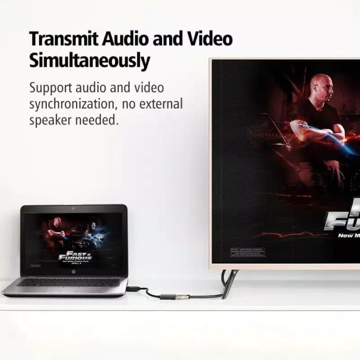 Ugreen DisplayPort to HDMI Converter Black-40363