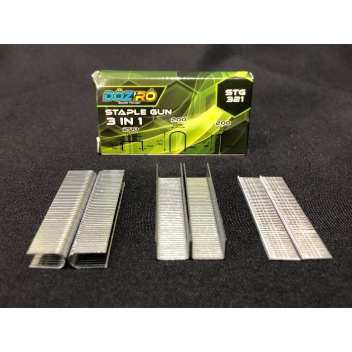 

ISI STAPLES Gun 3 In 1 Tacker Stapler Staples Perekat Powerfull Streples Tembak