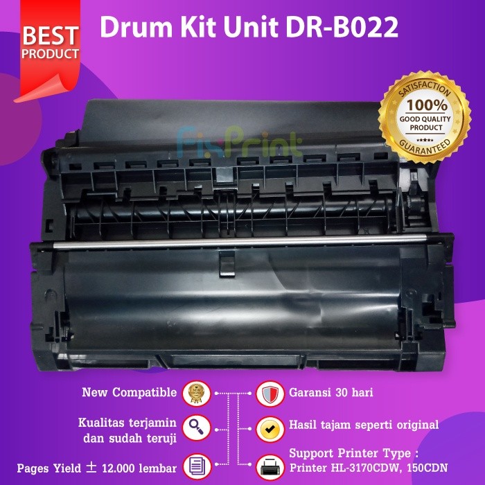FixPrint Drum Unit  DR-B022 DR B022 Compatible for Printer Laserjet DCP-B7535DW Printer Bro DCP-B753