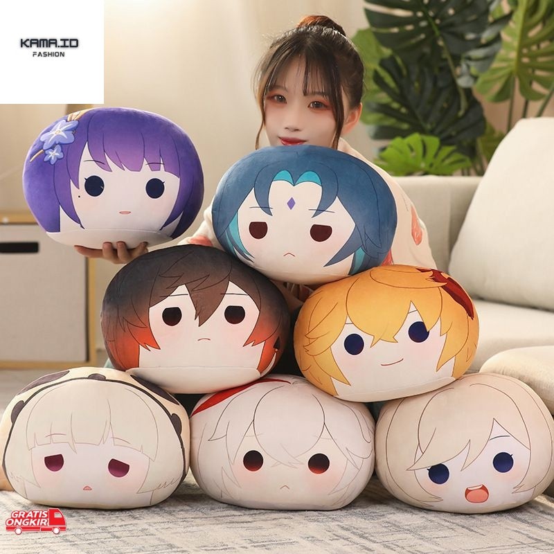 Bantal Lucu / Bantal Boneka Anime Ghensin Impact Import Plush Doll Bahan Halus Lembut empuk/Bantal T