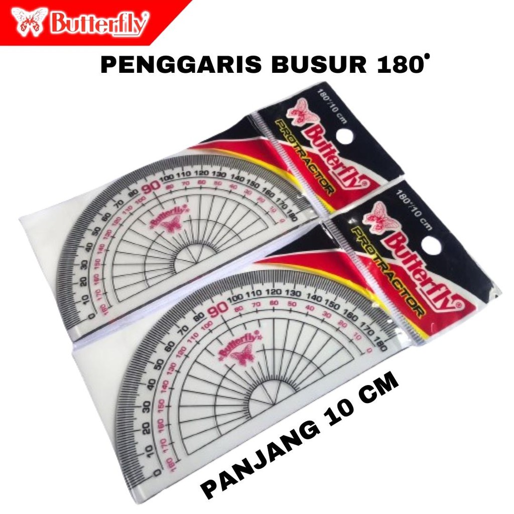 

PENGGARIS BUSUR PLASTIK 180 DERAJAT MERK BUTTERFLY