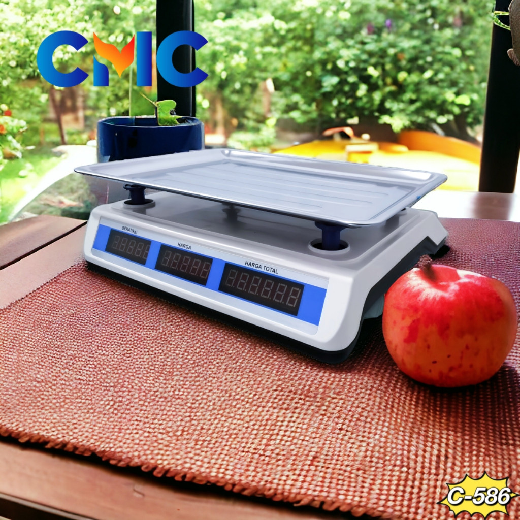 WD46TK CMC[C-586]Timbangan Buah Digital 40kg Digital Computing Scale 40Kg Double Display