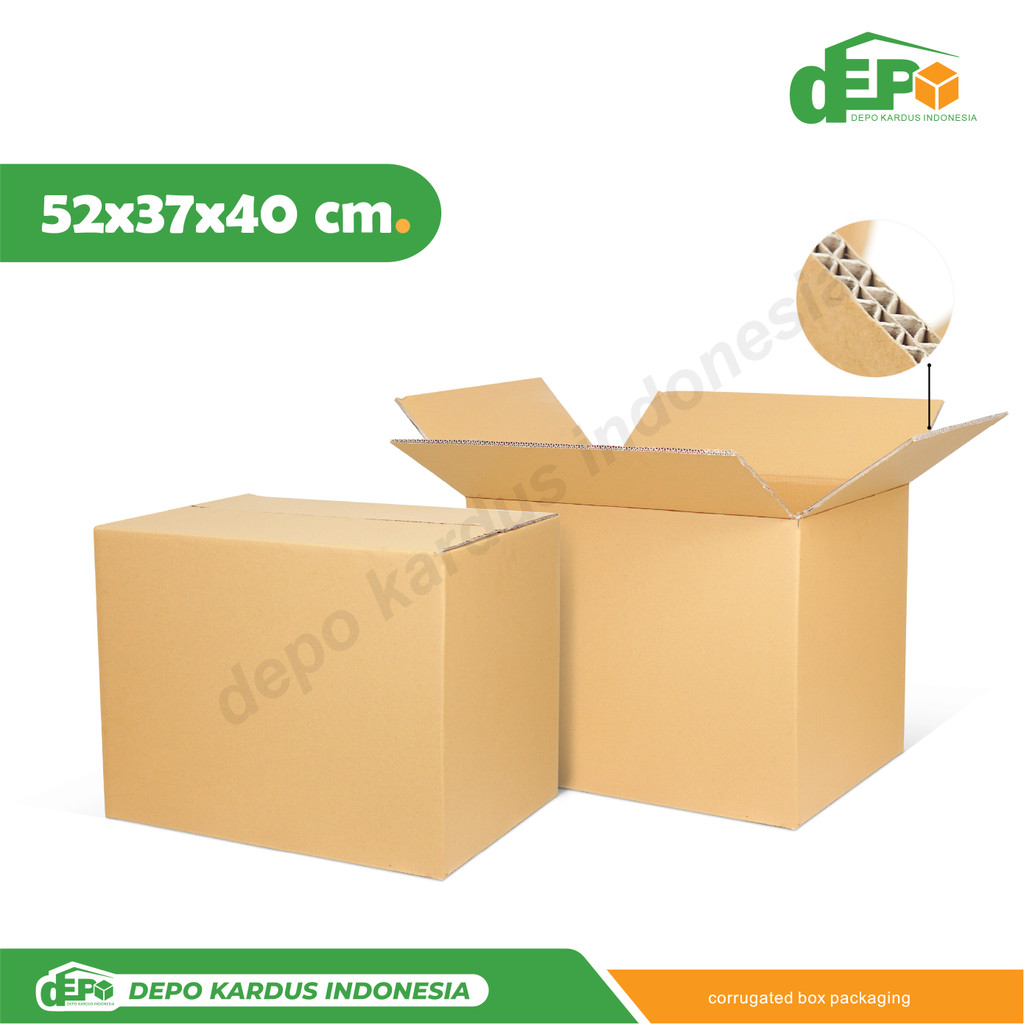 

Box 52x37x40 (HBR BESAR) Double wall/Kardus/Kemasan/Boxrokok/Boxpindahan/Kotak/Packaging/Normal/tinggi10/tinggi40
