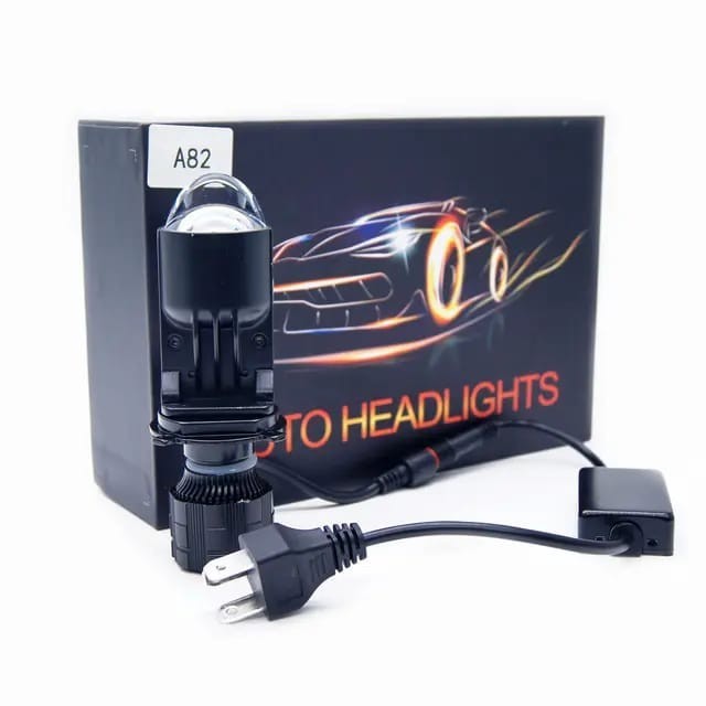 HEADLAMP H4 LAMPU LED VINYX V9 PROJIE MINI PROJECTOR LENS MOTOR MOBIL - V9 Autoheadligh