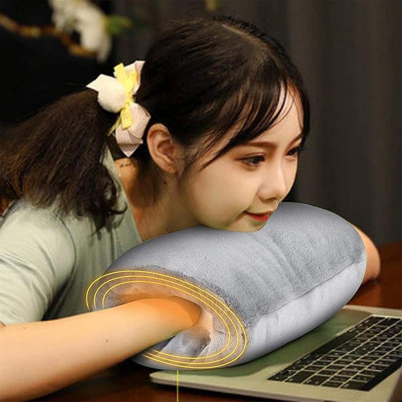 USB Electric Heating Hand Warmer Hand Warmer Pad Winter Safe Hand Warmer Plush Pillow Flannel Warmin
