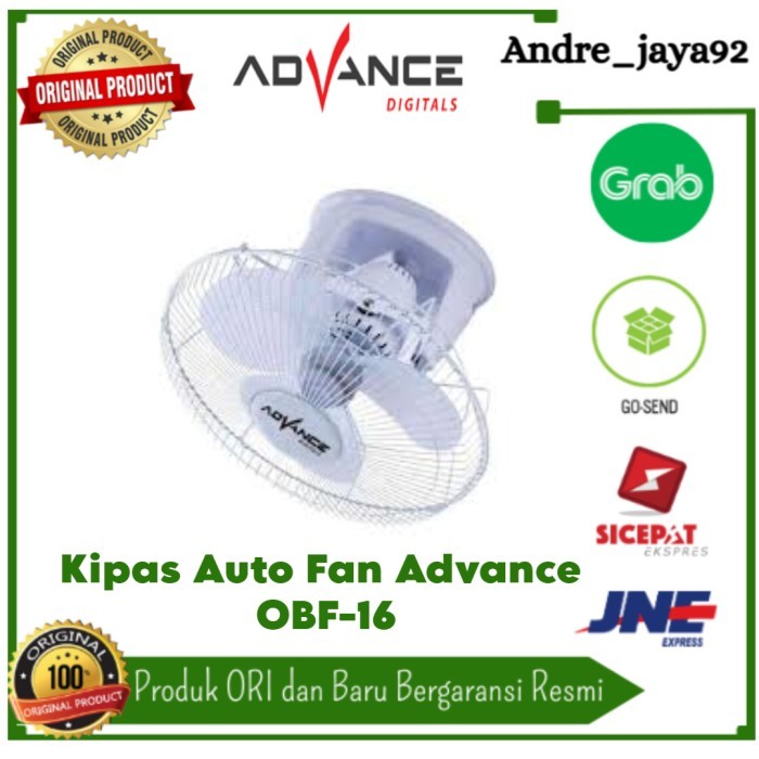 Auto Fan Orbit Fan Kipas Angin Orbit 16 inch Advance OBF-16
