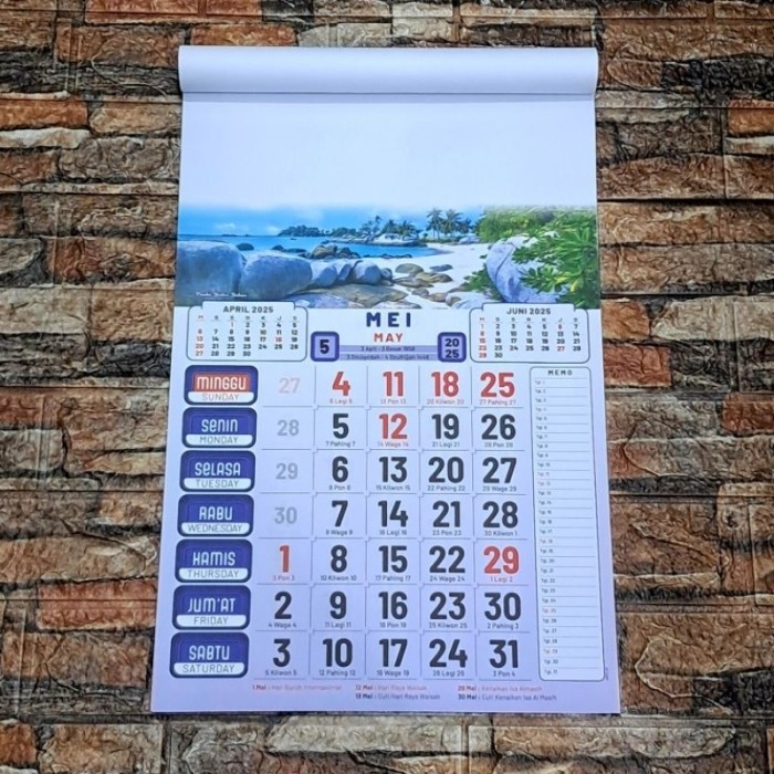 

KALENDER KERJA MEDIUM WARNA HVS 12 LEMBAR 2025 - ALAM 12 LEMBAR