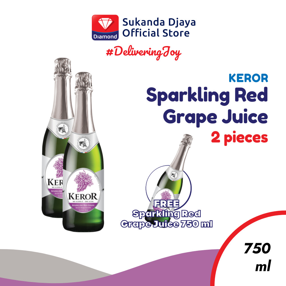 BUY 2 Keror Sparkling Red Grape Juice 750 ml GET Sparkling Red Grape Juice 750 ml