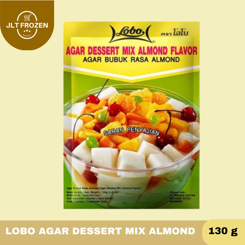 

Lobo Agar Dessert Mix Almond / Agar Bubuk Rasa Almond Instan - 130g