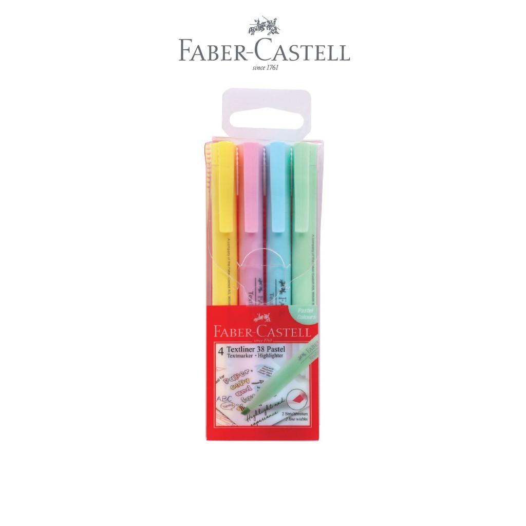 

Faber-Castell Highlighter Marker Textliner 38 Pastel Set 4