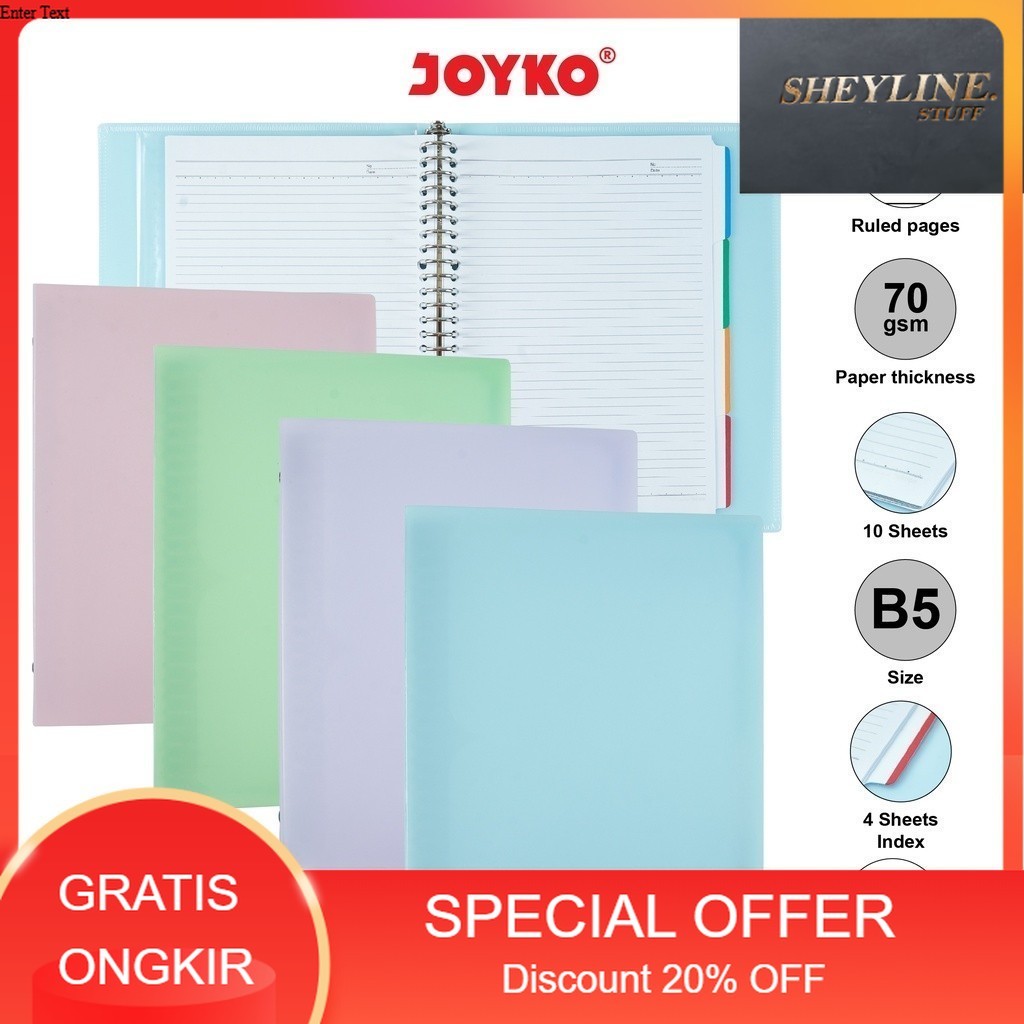

Binder Note Joyko B5-MHPT-143