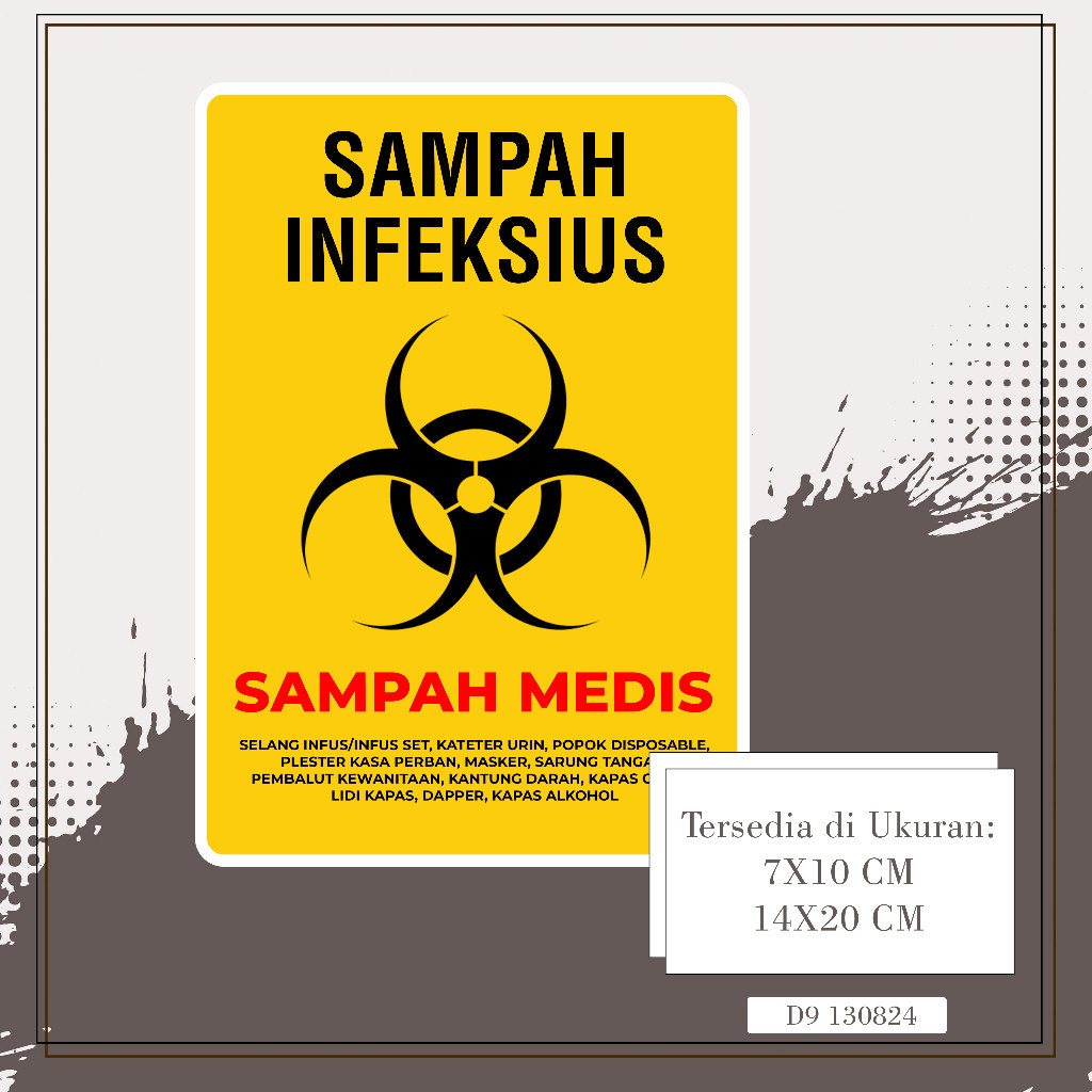 

Stiker Label Penanda Tempat Jenis Sampah Infeksus multi Sticker