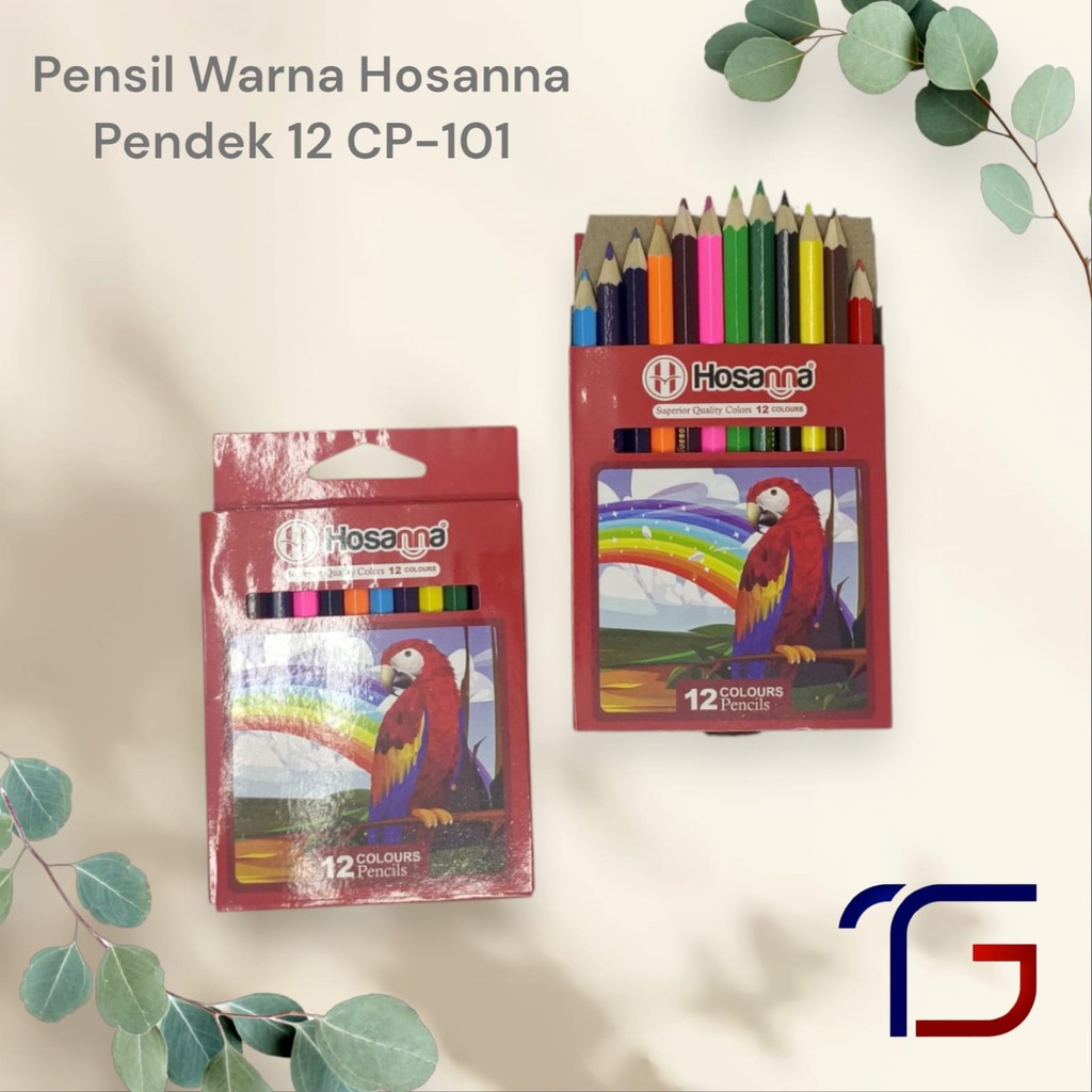 

Hosanna Pensil Warna Pendek 12 Warna CP-101