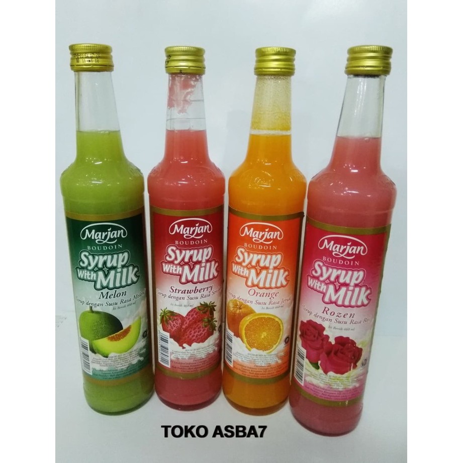 

Marjan Syrup With Milk Melon,Rozen,Orange, strawberry 460ml