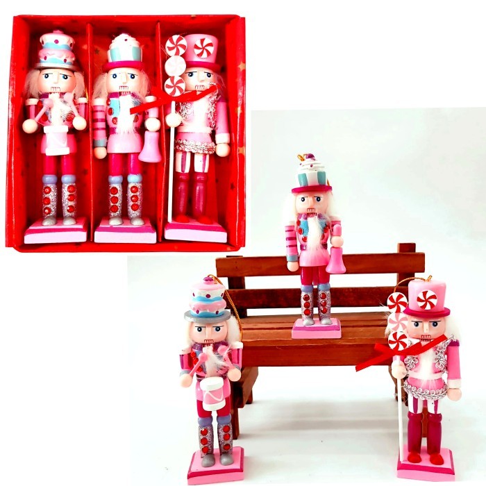 

Nutcracker isi 3 Dekorasi Hiasan Pohon Natal Nutcraker Murah Christmas